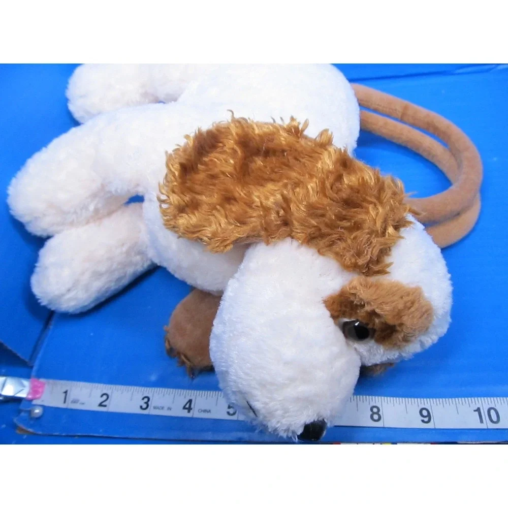 Toys R Us Animal Alley Cocker Spaniel Dog Purse Brown /White Puppy Dog Purse 10